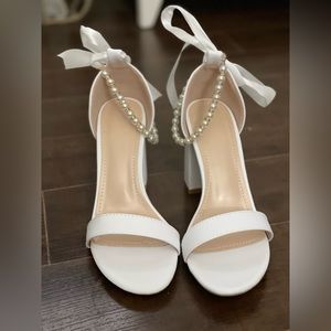 Shein white bridal hells